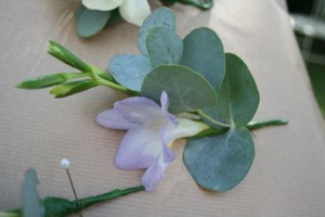 Freesia Buttonhole