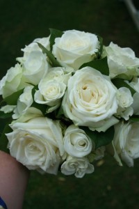 White Rose wedding bouquet